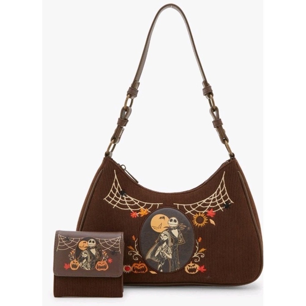 Her Universe The Nightmare Before Christmas Harvest Corduroy Shoulder Bag WALLET - Picture 10 of 10